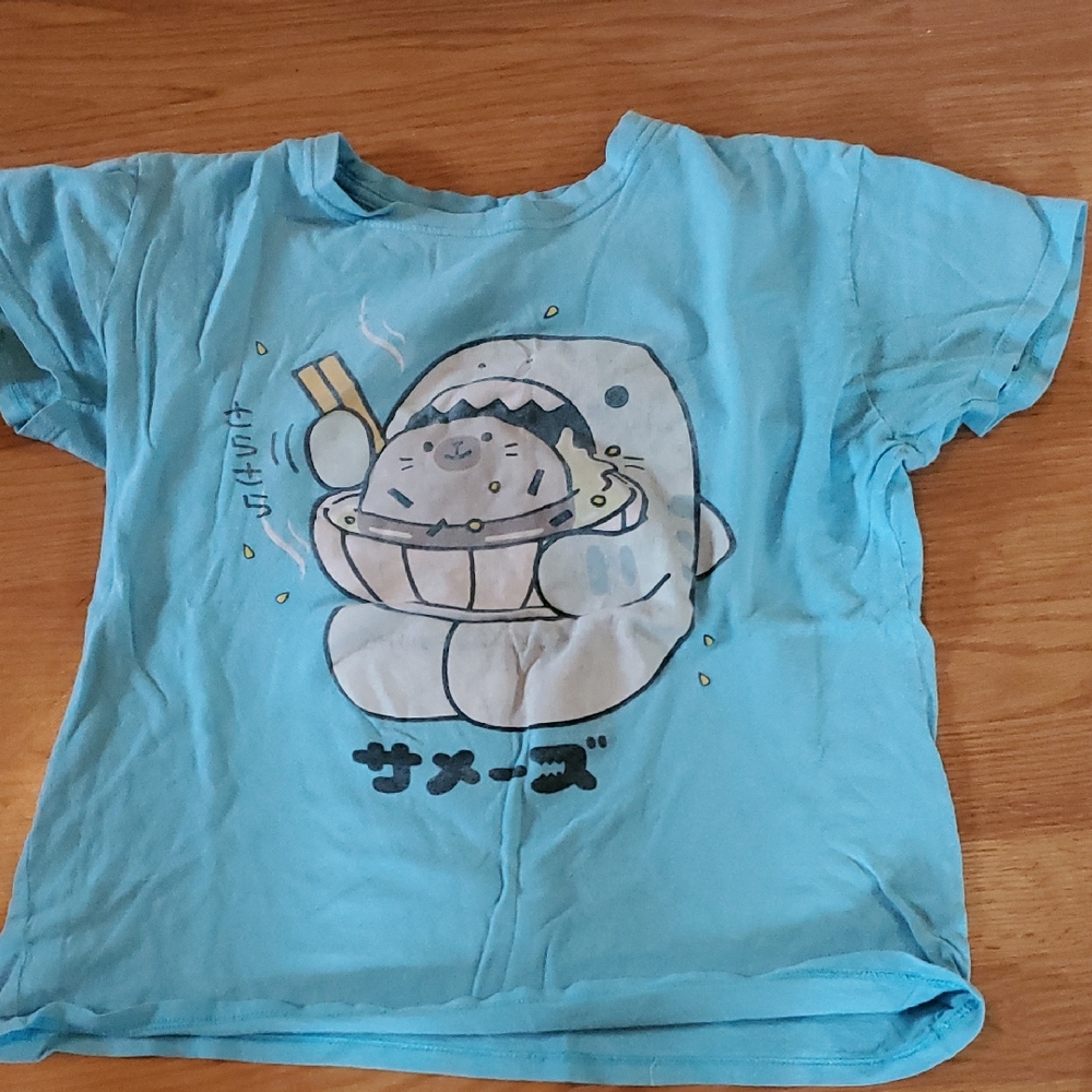 Spencer's Blue Short Sleeve Cartoon Tee
